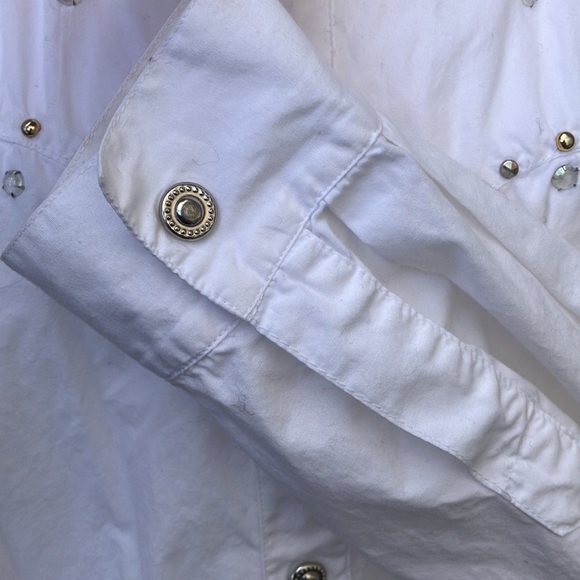 Vintage Beaded Western Metallic Star Snap Shirt - Picture 12 of 15